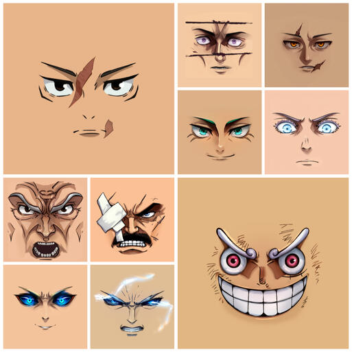 Anime Style Face | Simple Pose / Headshot / Profile Picture |